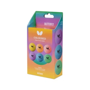Мячик для настольного тенниса Butterfly Coloured Balls 6 шт (7011630440) (931944) (346237)