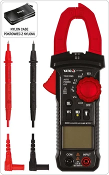 Мультиметр клещи YATO цифровой с LCD-дисплеем и чехлом YT-73092