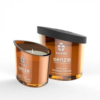 Свеча для массажа с ароматом апельсина и лаванды SWEDE Seduction Massage Candle