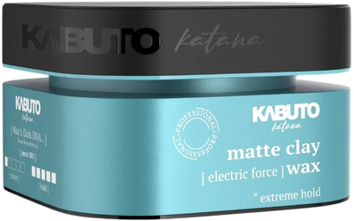 Воск для волос Kabuto Hair Hair Styling Matte Clay Wax Electric Force 150 мл (8685077950216)