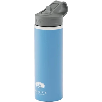 Термокружка GSI Outdoors Microlite Bottle Straw Top 710 ml Blue