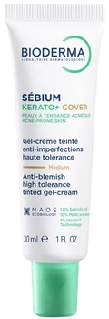 Крем-гель для обличчя Bioderma Sebium Kerato+ Cover тонуючий 30 мл (3701129811436)