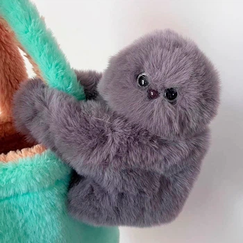 Игрушка Mirumi Сова (Пухнастик) Ленивец интерактивная игрушка повторюшка, 1 шт для детей (арт 15918)