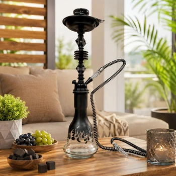 Кальян Hookah Karim Black высотой 52 см на 1 персону