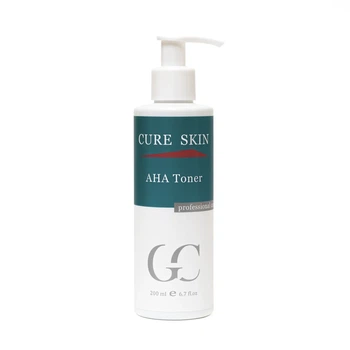 Порозвужуючий тонік з AHA кислотами для жирної шкіри AHA Toner 200мл Cure Skin
