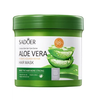 Маска для увлажнения, питания и восстановления волос из алоэ Sadoer Aloe Vera Hair Mask 500 г (6942349741111)