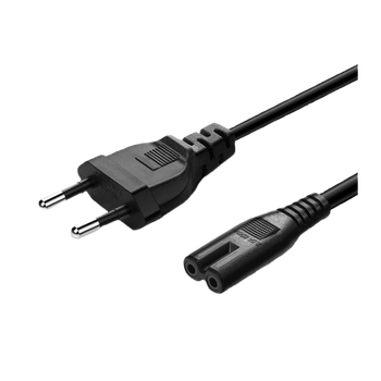 Кабель Colorway Питание 2 pin EU CEE7/16-C7 Black 2m