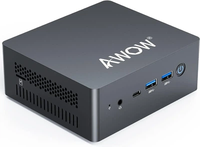 Мини ПК AWOW AK41 / Intel Celeron J4125 / RAM 8GB / SSD 128GB / 2 x HDMI / LAN / Wi-Fi / Bluetooth / Windows 10 / Серый (101936255) - Уценка