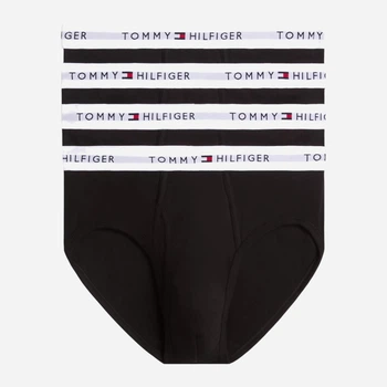 Набір трусів-брифів чоловічих бавовняних Tommy Hilfiger 09TF001-001(Black) M 4 шт Чорний (088541316514)