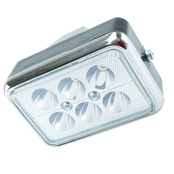 Фара квадратная DELTA LED (6 светодиодов, хром, 18W)