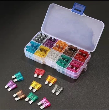 Набір автомобільних запобіжників Mini Blade Fuse 50шт.