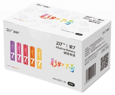 Батарейки Xiaomi ZMI Alkaline ZI7 Rainbow 40 шт (AA740)