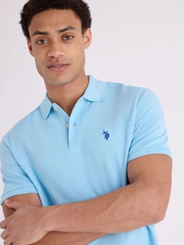 Поло довге чоловіче U.S. Polo Assn 116015-8800A(Mainsail Blue) XL Синє (786660611533)