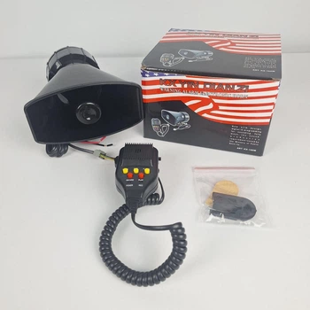 Спецсигнал СГУ с записью звука 12v 100w "POLICE SIREN 8100" (Рупор, микрофон, сирена 3 сигнала)