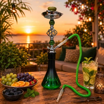 Кальян Hookah Halcyon Green высотой 49 см на 1 персону