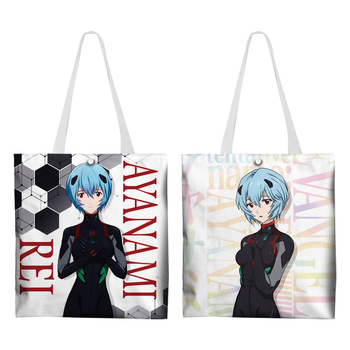 Шопер еко-сумка Євангеліон Рей Аянамі Evangelion Rei Ayanami 33 х 37 см двосторонній 2667504953