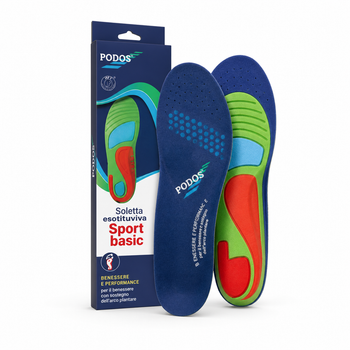 Спортивные стельки Podos Sport Basic 36-38 р с FAST-DRY тканью и гелевой амортизацией (арт. 460046109)