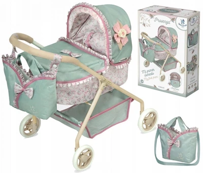 Візок для ляльки DeCuevas Toys My First Provence Зелений 86045 (4897022860455)