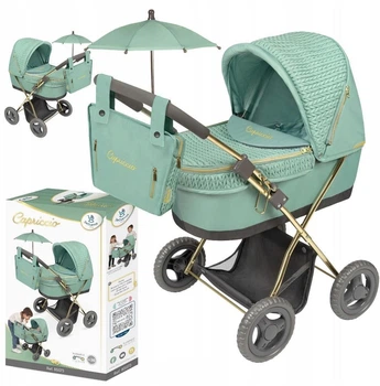 Візок для ляльок DeCuevas Toys Capriccio Зелений 85073 (8436623380236)