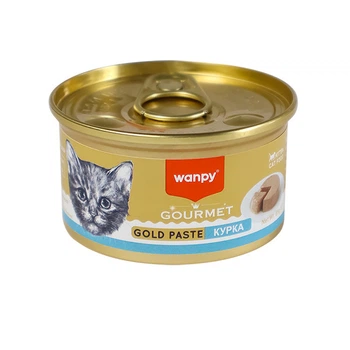 Вологий корм для кошенят Wanpy Kitten Chicken з куркою паштет, 85 г