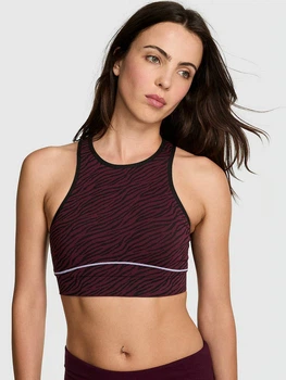 Спортивний топ для фітнесу жіночий Victoria's Secret 726173508 L Бордовий/Чорний (1159864234)