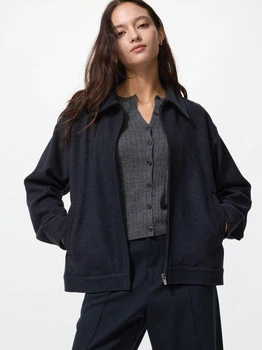 Куртка демисезонная женский Uniqlo 650010541 S Синяя (1159855912)