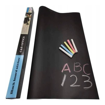 Самоклеящаяся пленка для рисования мелом Black Board Sticker 45 х 30 см Черная