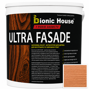 Фарба для дерева фасадна ультрастійка ULTRA FASADE Bionic-House 2,5л Клен