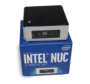 Неттоп Intel NUC Mini PC Kit NUC6CAYH 2 ядра Celeron N3050 / 4Gb DDR3 / 128Gb SSD Б/В