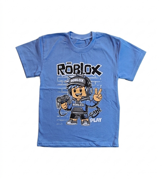 Детская футболка Roblox Синяя (размер 98-104см)