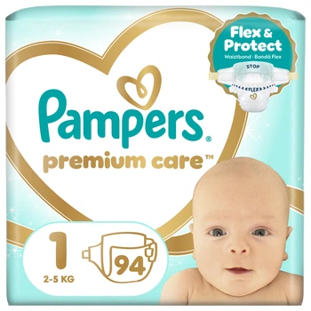 Подгузники Pampers Premium Care Розмір 1 (2-5 кг) 94 шт (8006530259187)
