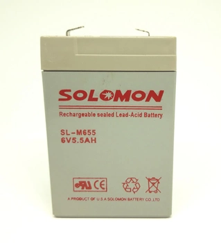 Аккумулятор Solomon 6V 5.5Ah (602020)