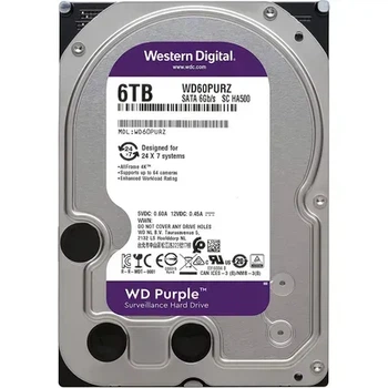 Жесткий диск WD Purple 6 TB Cache 256MB (WD64PURZ)