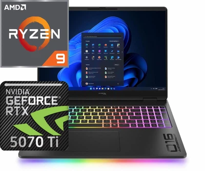 Ноутбук (2026) ігровий HyperX OMEN 16 MAX Ryzen AI 9 HX 475/ 64GB/ 1TB+2TB/ RTX5070Ti / 16" OLED 165Hz