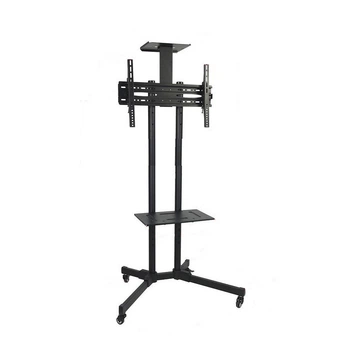 Кронштейн для телевизора UKC TV CART 1500 32–70", напольная стойка для настенного монтажа телевизора, черный