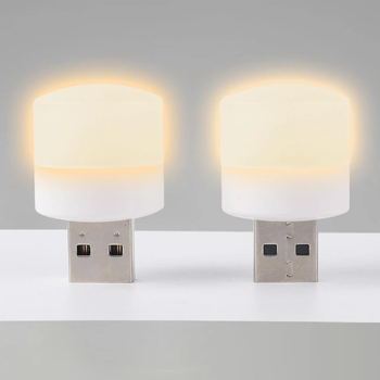Лампочка USB LED теплый свет