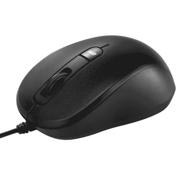 Мышь компьютерная Asus MU101C Wired Blue Ray Mouse Black проводная USB-A 3200 dpi кабель 1.5 м для ПК и ноутбука (90XB05RN-BMU000)