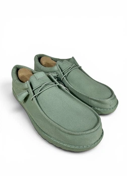 Мокасины Hey Dude Wally Funk Mono Canvas Seafoam (43301-3YN) Cеро-зеленый Размер 44 (US M11) 29 см