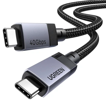 Кабель зарядний UGREEN USB C to USB C 240W 40Gbps USB C Cable USB4.0 GEN3 8K 60Hz PD 3.1 1 м Grey (L705)