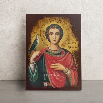 Икона Святого Трифона Апамейского 14 × 19 см
