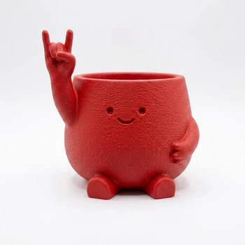 Кашпо 3D More Бунтар 6.5x6.2 см 100 мл Червоний
