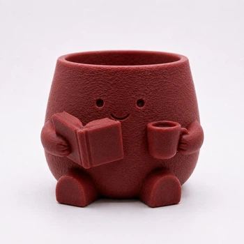 Кашпо 3D More Книголюб 10.3x10.8x7.2 см 250 мл Бордовый