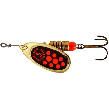 Блесна Mepps Black Fury №3 6.5g Gold Fluorescent Red Dots