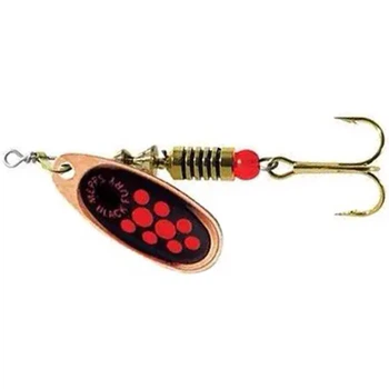 Блесна Mepps Black Fury №2 4.5g Cooper Fluorescent Red Dot