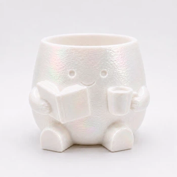 Кашпо 3D More Книголюб 10.3x10.8x7.2 см 250 мл Перламутр