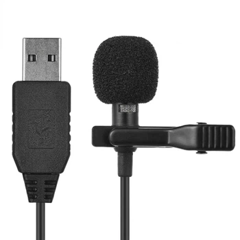 Якісний петличний мікрофон Andoer EY-510 USB, петличка для ноутбука, компютера, ПК (7473)