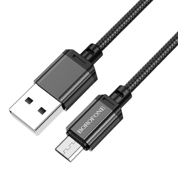 Кабель BOROFONE BX87 USB-A to Micro 2.4A (1m) Black