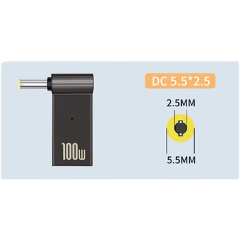 Адаптер Type-C PD 100W 5.5*2.5