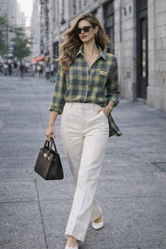 Стильна сорочка в casual-стилі мод СФН-764, Жовтий, 48-52