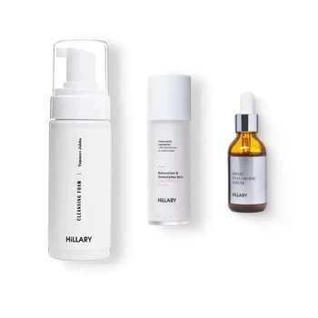 Комплекс Hillary Step 3 Cleansing and Moisturizing для очищения, увлажнения и ухода за жирной кожей